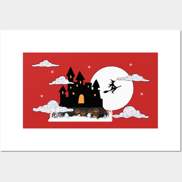 witch house Wall Art by asillustrator